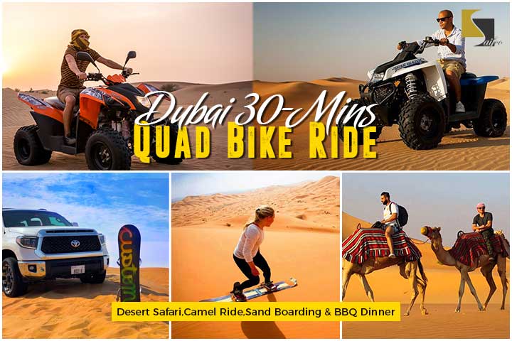 Dubai Desert Safari with 30 mins Quad bike ride
